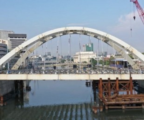 The Binondo-Intramuros Bridge, which was financed by China, is 70 percent complete